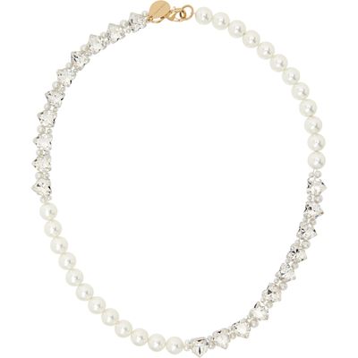 Simone Rocha Simone Rocha Quartet Faux-Pearl & Crystal Heart Necklace