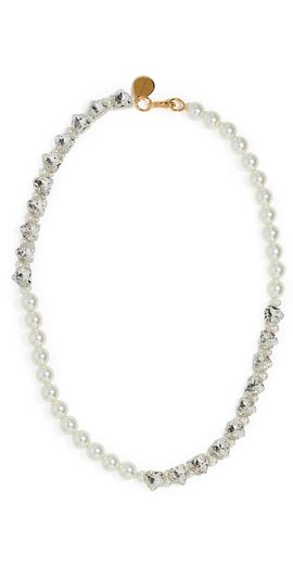Simone Rocha Simone Rocha Quartet Pearl & Crystal Heart Necklace Pearl/Crystal One