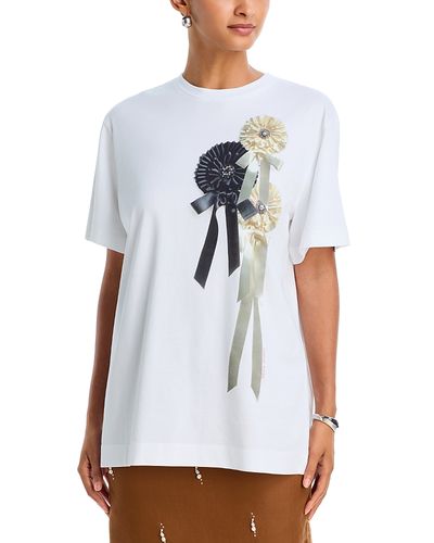 Simone Rocha Simone Rocha Ribbon Rosette Print Tee