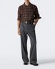 Simone Rocha Simone Rocha Ruffled checked cotton flannel shirt - 2