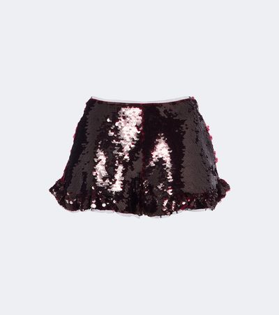 Simone Rocha Simone Rocha Ruffled sequined shorts