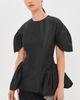 Simone Rocha Simone Rocha Sculpted Peplum Top Black - 2