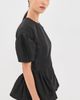 Simone Rocha Simone Rocha Sculpted Peplum Top Black - 4