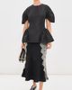 Simone Rocha Simone Rocha Sculpted Peplum Top Black - 5