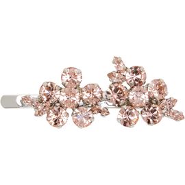 Simone Rocha Simone Rocha Silver & Pink Mini Hellebore Flower Hair Clip