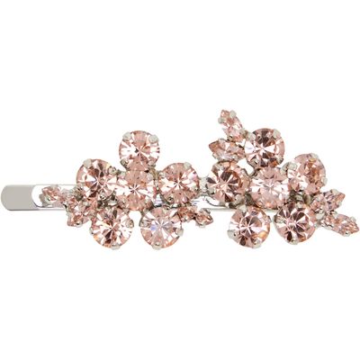 Simone Rocha Simone Rocha Silver & Pink Mini Hellebore Flower Hair Clip