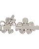 Simone Rocha Simone Rocha Silver & Pink Mini Hellebore Flower Hair Clip - 2