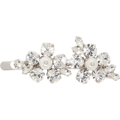 Simone Rocha Simone Rocha Silver Mini Hellebore Flower Hair Clip
