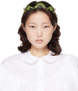 Simone Rocha Simone Rocha Silver Scalloped Sepal Headband
