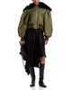 Simone Rocha Simone Rocha Split Faux Fur Hood Cropped Bomber Jacket - 2