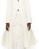 Simone Rocha Simone Rocha SSENSE Exclusive Bridal Capsule Cut-Out Bow Detail Coat - 1