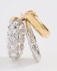 Simone Rocha Simone Rocha Stacked Rhinestone Hoop Earrings Rhodium/Gold/Crystal One - 5