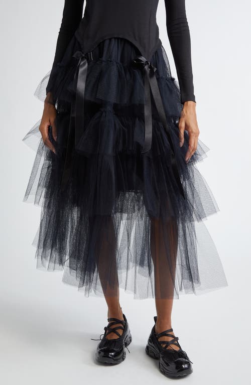 Simone Rocha Simone Rocha Tiered Tulle Tutu Midi Skirt