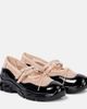 Simone Rocha Simone Rocha Tracker leather-trimmed Mary Jane flats - 1