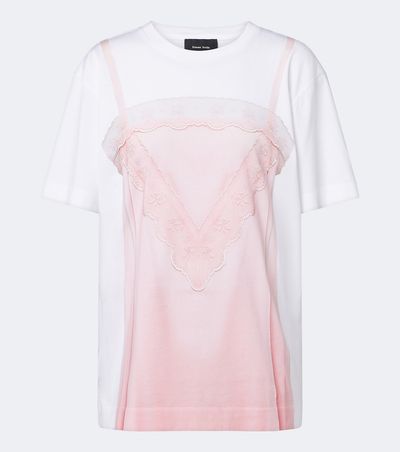 Simone Rocha Simone Rocha Trompe l’œil cotton jersey T-shirt