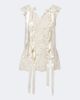 Simone Rocha Simone Rocha Unraveling bow-detail lace top - 1