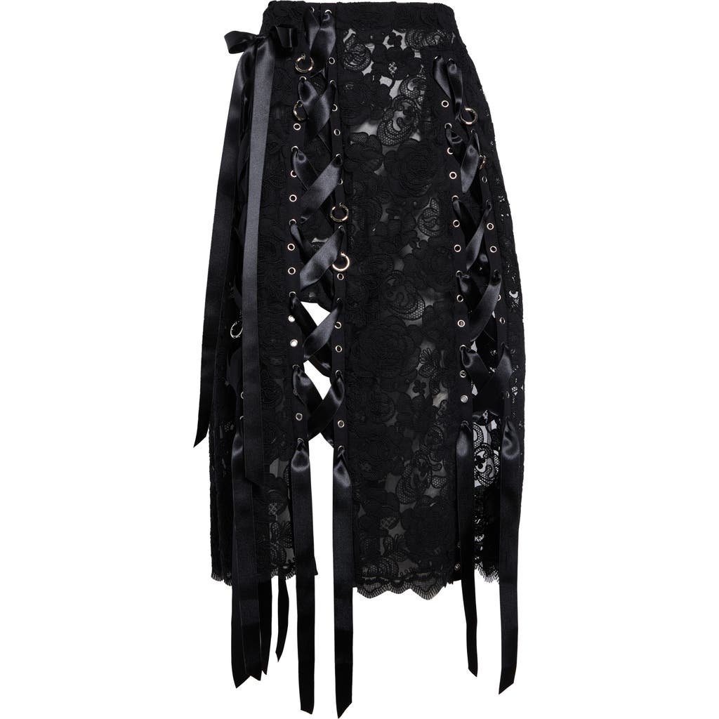Simone Rocha Simone Rocha Unraveling Ribbon & Ring Lace Skirt