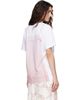 Simone Rocha Simone Rocha White & Pink Bow Sash Slip Dress Trompe L'Oeil Print T-shirt - 3