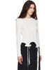Simone Rocha Simone Rocha White Bow Tail Easy Long Sleeve T-shirt - 2