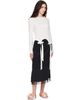 Simone Rocha Simone Rocha White Bow Tail Easy Long Sleeve T-shirt - 4