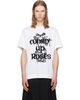 Simone Rocha Simone Rocha White 'Coming Up Roses' Print T-shirt - 1