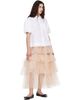 Simone Rocha Simone Rocha White Cropped Puff Sleeve Lace Trim Shirt - 4