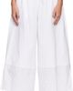 Simone Rocha Simone Rocha White Cropped Trim Easy Trousers - 1