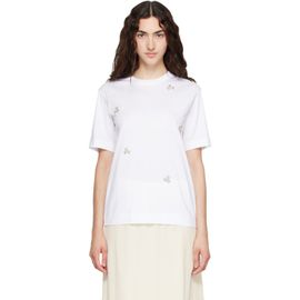Simone Rocha Simone Rocha White Embellished Boy T-shirt
