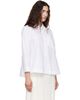 Simone Rocha Simone Rocha White Embellished Cropped Petal Collar Shirt - 2