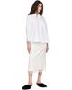 Simone Rocha Simone Rocha White Embellished Cropped Petal Collar Shirt - 4