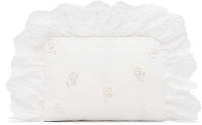 Simone Rocha Simone Rocha White Embellished Pillowcase Clutch