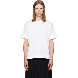 Simone Rocha Simone Rocha White Fitted Wire Turnup T-shirt