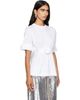 Simone Rocha Simone Rocha White Gathered Rose Wire Sleeve Boy T-shirt - 2