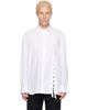 Simone Rocha Simone Rocha White Lace Up Hem Easy Shirt - 1