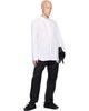 Simone Rocha Simone Rocha White Lace Up Hem Easy Shirt - 4