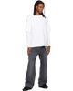 Simone Rocha Simone Rocha White Lace Up Hem Layered Long Sleeve T-shirt - 4