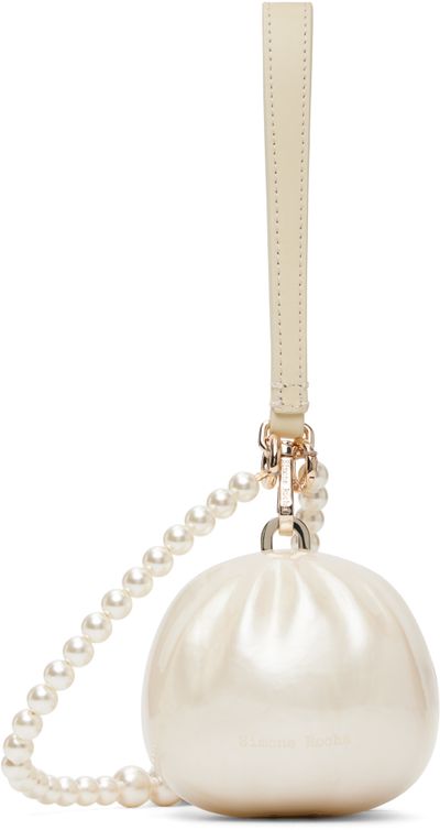 Simone Rocha Simone Rocha White Pearl Crossbody Dim Sum Bag