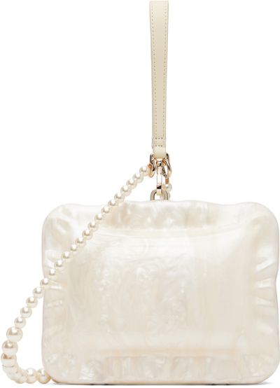 Simone Rocha Simone Rocha White Pearl Crossbody Pillowcase Bag