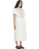 Simone Rocha Simone Rocha White Pleated Sheer Panel Flared Maxi Dress - 2