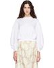 Simone Rocha Simone Rocha White Puff Sleeve Balloon Top - 1