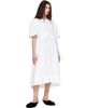 Simone Rocha Simone Rocha White Puff Sleeve Gathered Bow Smock Midi Dress - 4