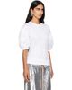 Simone Rocha Simone Rocha White Puff Sleeve Sculpted Contrast T-shirt - 2