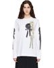 Simone Rocha Simone Rocha White Ribbon Rosette Print Long Sleeve T-shirt - 1