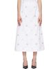 Simone Rocha Simone Rocha White Ripple Midi Skirt - 1