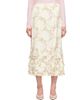 Simone Rocha Simone Rocha White Ruffle Frill Hem Easy Midi Skirt - 1