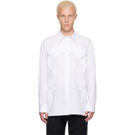 Simone Rocha Simone Rocha White Ruffle Horseshoe Easy Shirt