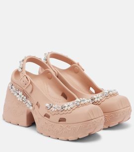 Simone Rocha Simone Rocha x Crocs embellished slingback pumps
