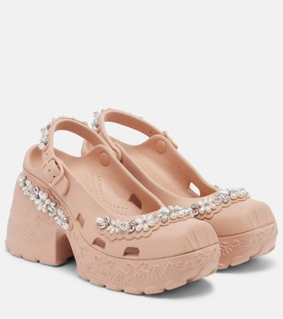 Simone Rocha Simone Rocha x Crocs embellished slingback pumps