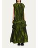 Simone Rocha Taffeta Bow Cascade Egg Maxi Dress - 2
