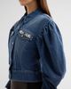 Simone Rocha Women's Sculpted Puff-Sleeve Denim Jacket - 5